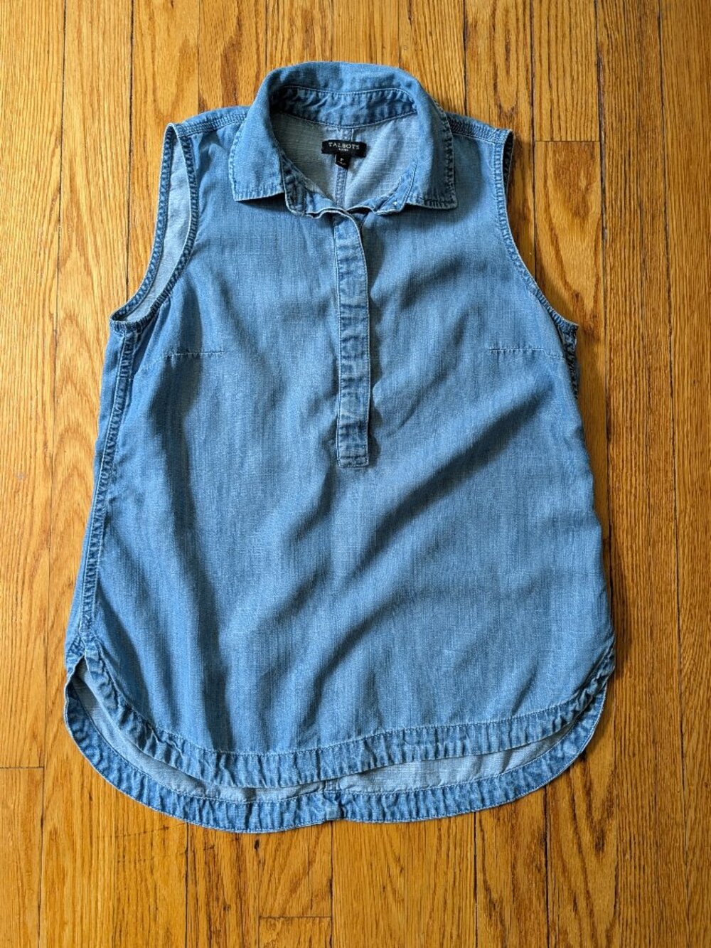 Talbots Denim Sleeveless Top